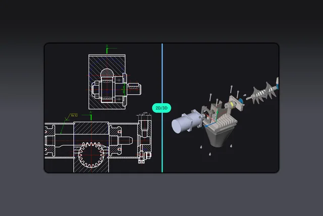 Plataforma unificada de desenho 2D e modelagem 3D