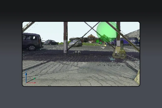 Processamento de nuvem de pontos para integração de captura de realidade